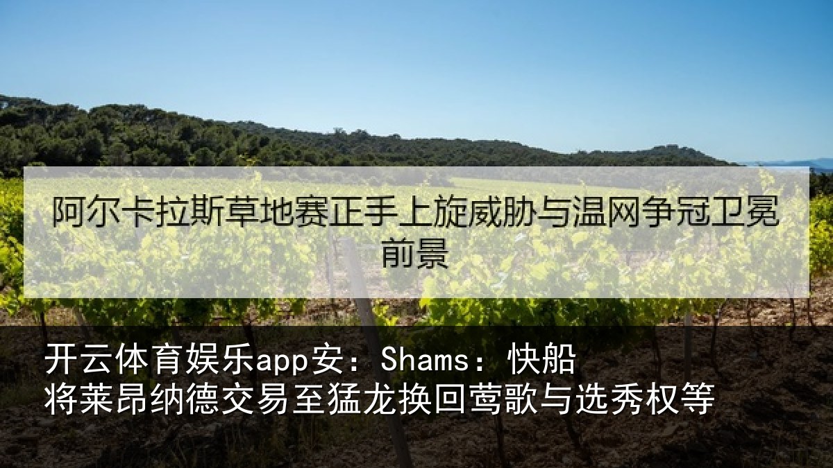 开云体育娱乐app安:Shams:快船相关情况猛龙相关情况等